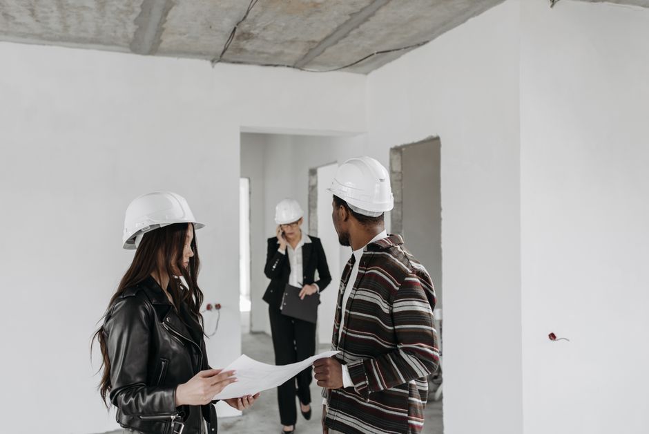 Construction and renovation work on a property