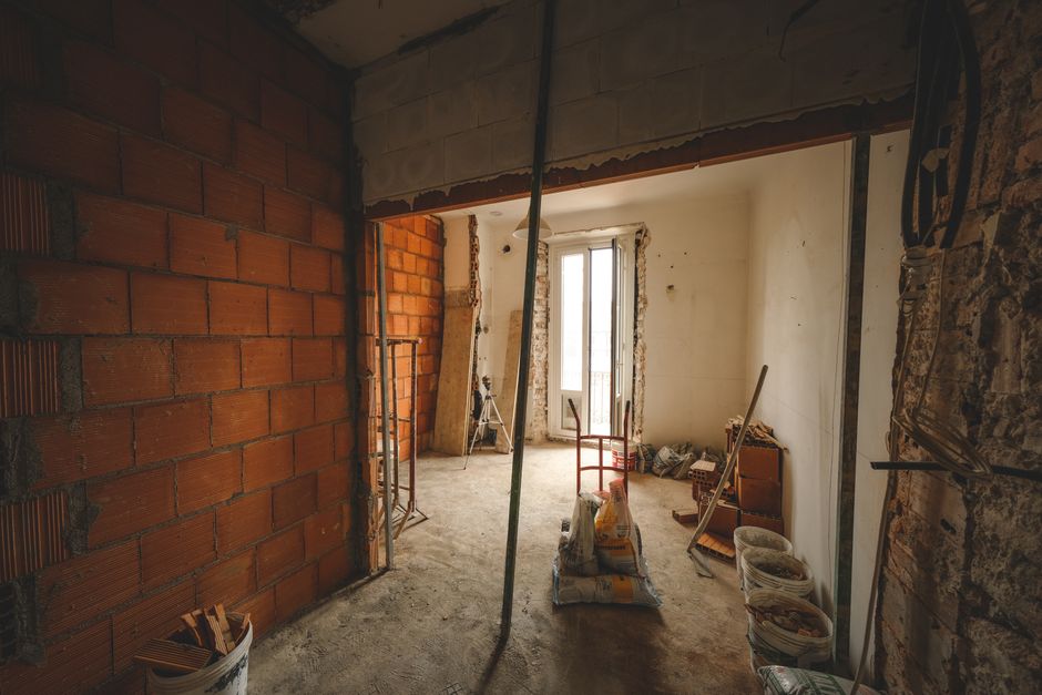 Interior demolition and debris removal
